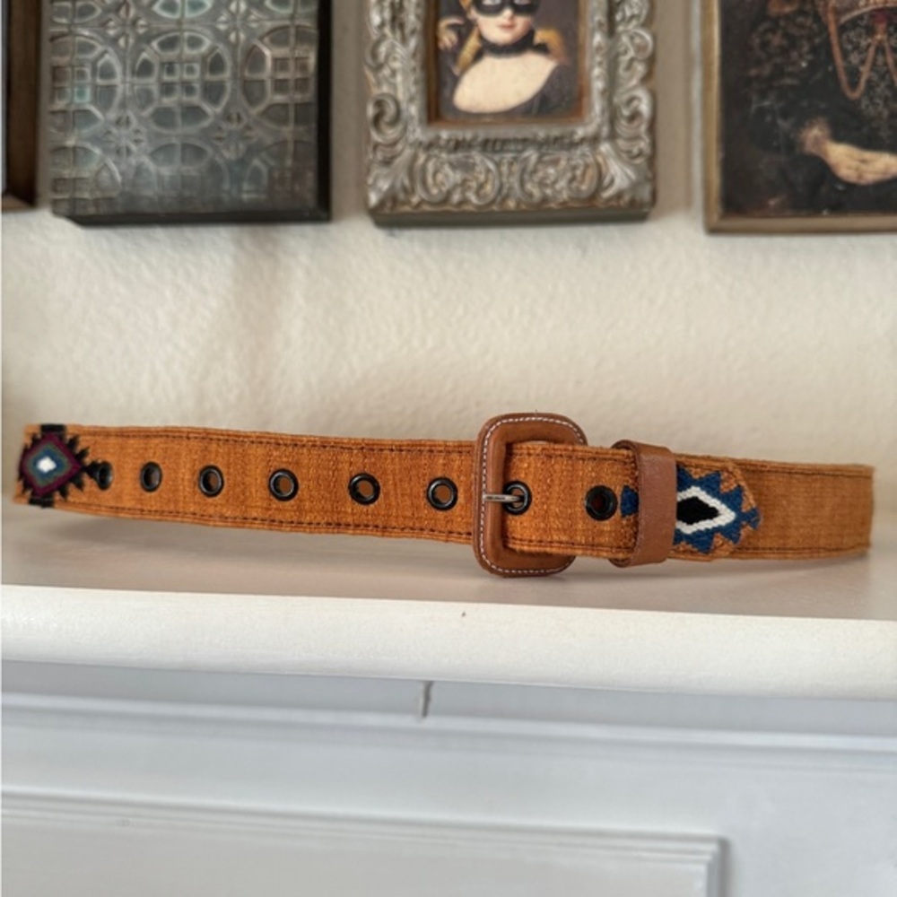 Southwestern Style Handwoven Woven Belt Size 38‎